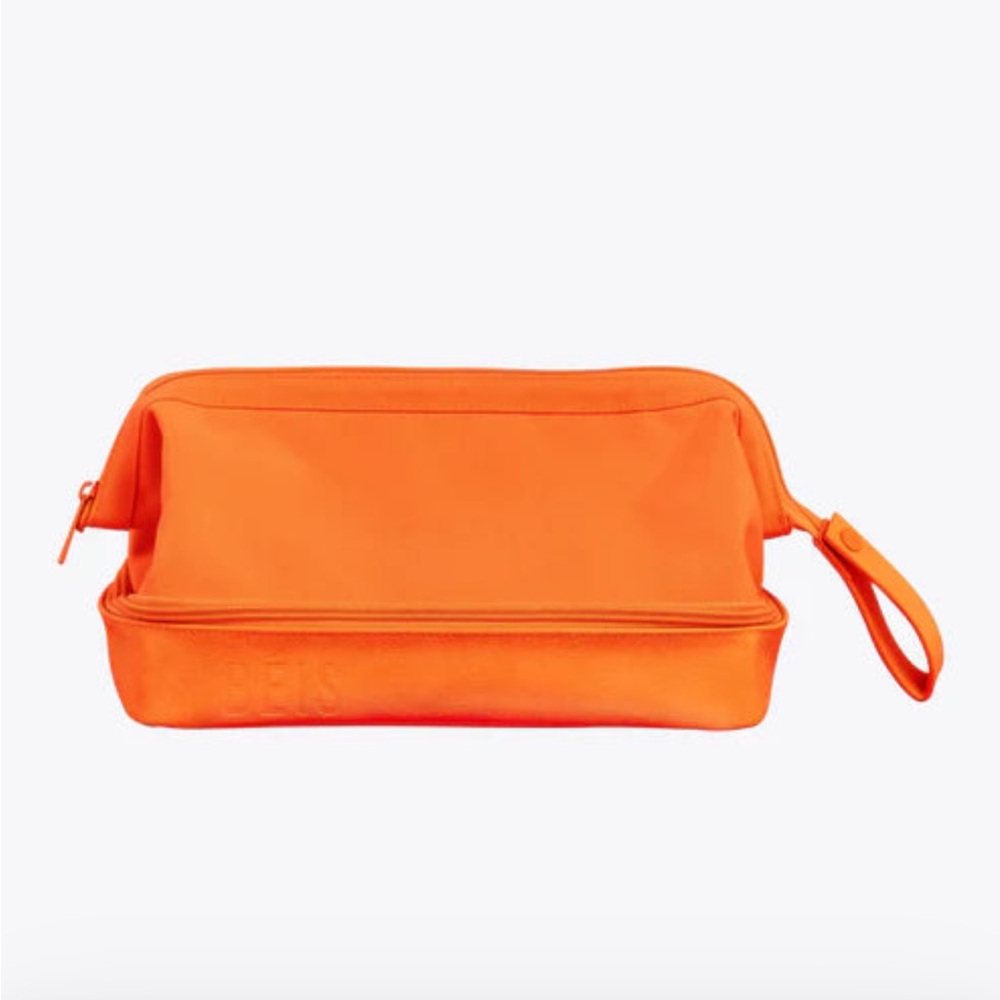 Like-new BEIS Creamsicle toiletry bag